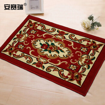 安赛瑞 进门地垫 入户玄关脚垫 厨房防滑卫生间门口吸水防尘 宽50cm长80cm红色 700641