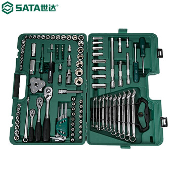 世达（SATA）09014A 120+2件6.3x10x12.5MM系列综合组套
