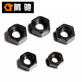 腾驰 CT 碳钢45 细牙六角螺母 GB6171 碳钢六角螺母 M24*1.5（55支/盒）