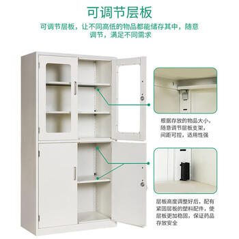 震迪全钢药品柜化学物品存放柜医院实验室诊所西药柜KD132