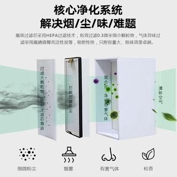 斯美亚(SMY) SMY6181 单工位圆罩 烟雾净化器 小功率激光车间烙铁焊锡打标除烟尘过滤空气 手动旋钮款