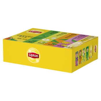 立顿（Lipton）经典茶包混合装 绿茶茉莉乌龙伯爵红茶 5种口味125包232.5g