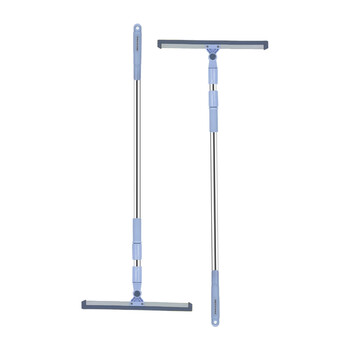 亿丽佳 不锈钢商用地刮推水器体育馆酒店大厅停车场地板路面铝合金刮水器（可转向 胶条40cm） 5件/组