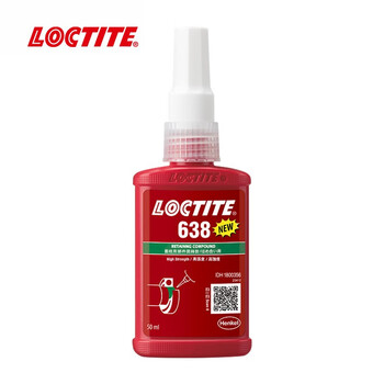 乐泰/loctite 638 固持强力胶 轴承胶NSF认证高强度耐高温耐油固持惰性金属间隙厌氧强力胶水绿色 50ml 1支装
