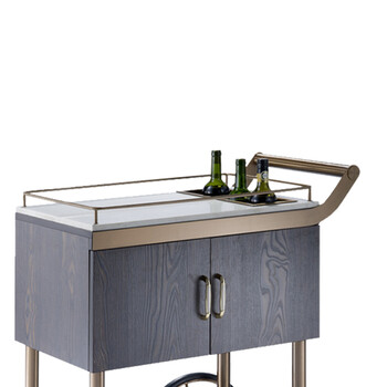 南 C-25 皇家酒车 玫瑰金 酒店餐厅送餐车茶水车点心蛋糕车置物架