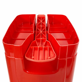 兰诗（LAUTEE）XD-60 户外脚踏分类垃圾桶 酒店环卫果皮箱 新国标60升红色-有害垃圾