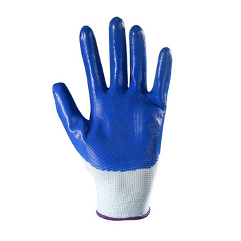 舜选 劳保手套丁腈 12副 橡胶丁晴浸胶皮 耐磨耐油防滑防汗加厚 防护五星工地作业 N538