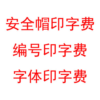 代尔塔（Deltaplus） 安全帽印制 印字费 丝印费 编号印字费 字体印字费 1顶 定做