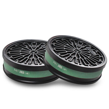 思创科技 ST-LDY4 圆形螺纹口活性炭滤毒盒防氨及氨的衍射物 2只装（含滤棉盖和滤棉）