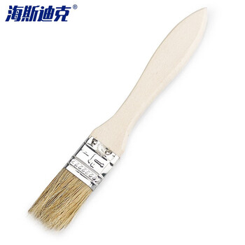 海斯迪克 毛刷 木柄油漆刷 加厚长软毛 (10个起订) 高档纯猪鬃1寸 HK-504