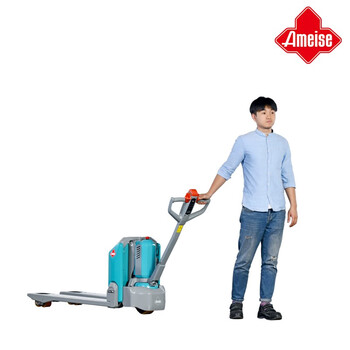 德国亚迈狮 锂电池全电动搬运车 电动液压叉车电动地牛 1.5吨 外宽540mm叉长800mm PTE1.5