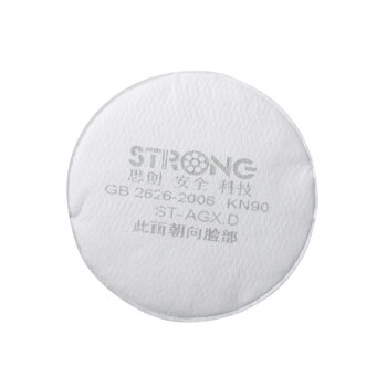 思创科技 ST-LDY1 圆形螺纹口活性炭滤毒盒防无机气体或蒸汽 2只装（含滤棉盖和滤棉）