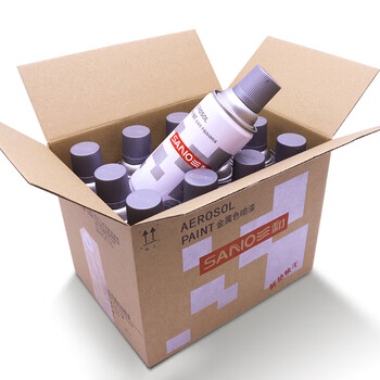 三和 金属自喷漆 防锈漆 油漆喷漆罐 手喷漆轮毂改色漆 350ml 12支/箱 J2B291银灰色