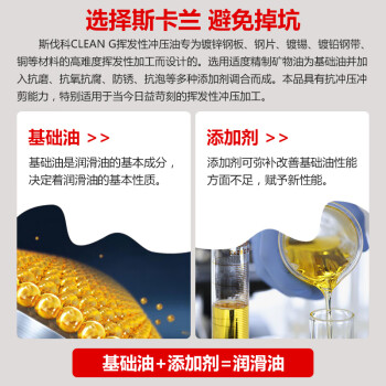 SKALN斯伐科Clean G挥发性冲压油18L镀锌钢板硅钢铜铝合金材质挥发冲压油