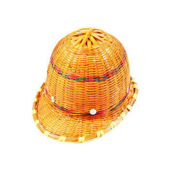 工者竹编安全帽 夏季透气工地铁路施工劳保防护头盔普通版定制ZYX--1