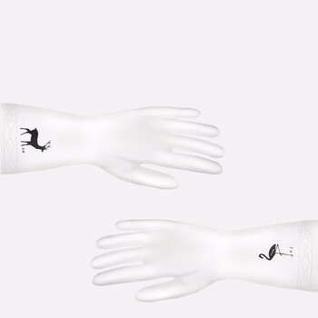 庄太太【M】洗碗手套女防水橡胶乳胶薄款厨房耐用型洗衣衣服胶皮塑胶清洁