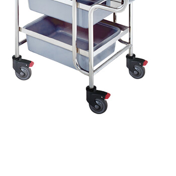 南 C-23 收碗碟车 镜钢 三层塑料收碗车 收餐车收碗碟车盆桶餐具收集车