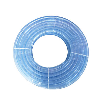 元汗673PVC四季软管4分 50米蓝色三层蛇皮管透明柔软线管浇地园林水管网纹管 定制