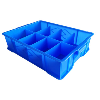 盛悦欣美 6#分格箱（8格）零件盒分隔箱 货架物料盒 塑料分格箱 五金工具收纳箱分隔 螺丝盒