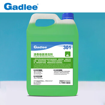 Gadlee（嘉得力）301清香地面清洁剂 3.78L×4瓶 商用地板地面清洗剂  27204