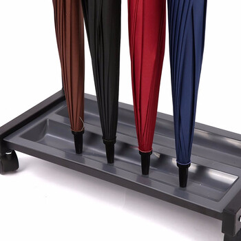 斯图伞架雨伞架带锁雨伞架防丢学校公司物业酒店商场雨伞安全存放架加厚铝合金36头雨伞架+36把单人黑色雨伞