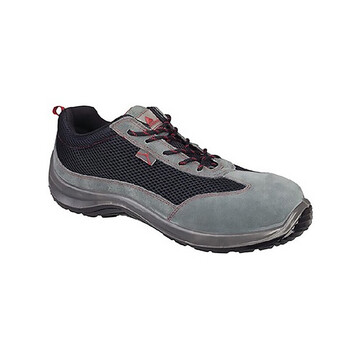 代尔塔/DELTAPLUS 301223彩虹系列SRC级防滑绝缘防刺穿透气安全鞋黑红色35码1双