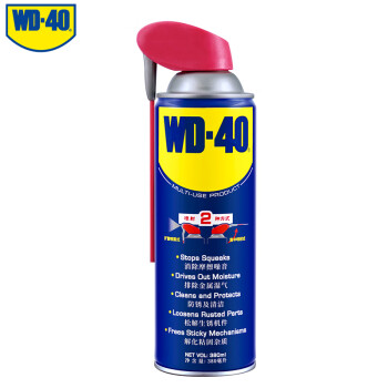 WD-40多用途金属养护剂/除锈油/机械防锈润滑剂/除湿/消除异响/伶俐喷灌 型号：86380SS 380ml 24瓶/箱