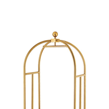 南 XL-1E 小金顶行李车 镜金 可拆装 酒店大堂行李搬运车 酒店箱包运送车 机场手拉车