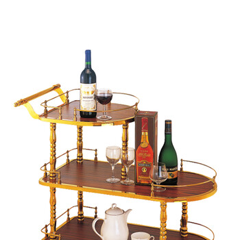 南 C-17 甜品车 镜金 酒店餐厅送餐车茶水车点心蛋糕车置物架