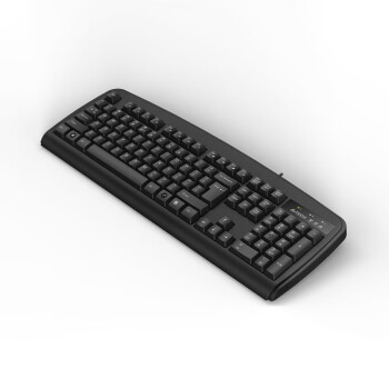 双飞燕（A4TECH） KB-8PS2 键盘 有线键盘 办公键盘 防溅水 PS2接口台式机专用 黑色