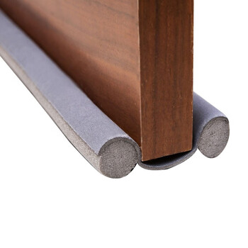 冰禹 BYlj-21 门底密封条 隔音门窗缝隙胶条 门缝保温防尘防风条 93*10cm黑色