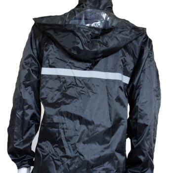 理联 LN-ZY003反光雨衣套装 黑色 单层 XL