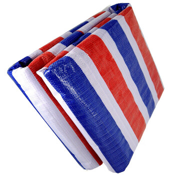 飞尔(FLYER)单膜PP彩条布 三色雨布防水篷布【FLM059】