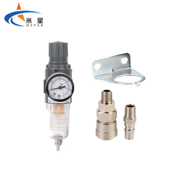 米星(MSTAR)气源处理器气动调压阀气压调节阀空压机油水分离器过滤器 精品 AFC2000(配自锁SM+PM-20)