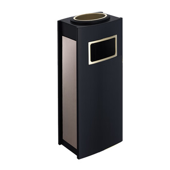 南 GPX-208L 精工座地烟灰桶 黑色 座地垃圾桶 