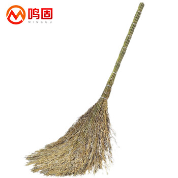 鸣固 大扫把 竹扫把 学校工厂环卫小区马路物业柏油道路地面清洁大号笤帚 4斤带叶竹枝连体