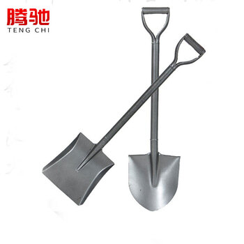 腾驰 CT 防汛抗洪铁铲全钢铁锹 钢柄铁锹 铁柄铁锹 园艺铁锹 工程钢锹 全钢铁铲钢柄方楸120CM