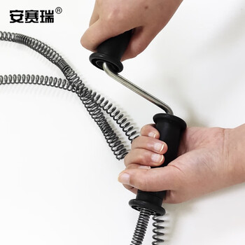 安赛瑞 下水道管道疏通器 马桶地漏厕所堵塞疏通工具 手摇3米27333