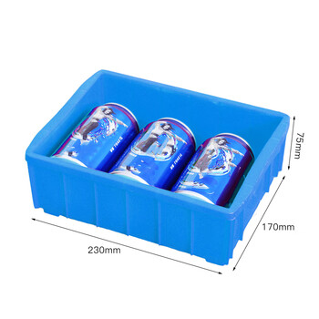 知旦 03周转箱 外径:230*170*75mm方形塑料筐工业周转筐服装周转箱快递物流筐 ZX-03