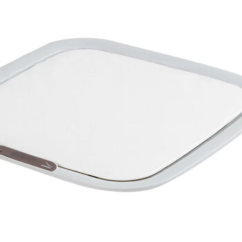 兰诗（LAUTEE）LK1010 智能感应垃圾桶带盖纸篓夹缝卫生桶 11L米白色方形电池款