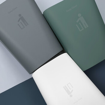 兰诗（LAUTEE）FH-1027 简约分类垃圾桶卫生间办公室清洁桶 白色小号