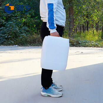 固乡塑料桶 15升水桶 25L方形酒桶 30公斤化工桶5升堆码桶10kg废液桶 【白色20L】