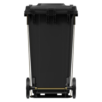 科力邦（Kelibang） 户外垃圾桶 大号加厚100L脚踏垃圾桶商用分类垃圾桶塑料环卫垃圾桶带盖 KB1068 灰色