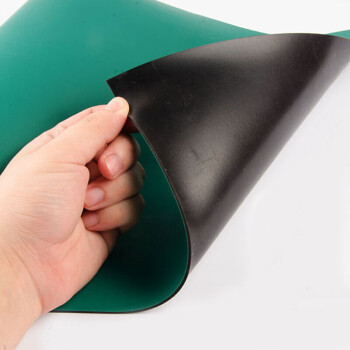 者也（ZYE）防静电台垫 橡胶垫 绿色耐高温工作台实验室桌垫 0.6M*10M*2MM