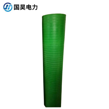 国昊电力 绝缘胶垫绿色条纹10kV 5mm厚 1米*5米 绝缘胶板配电房绝缘毯