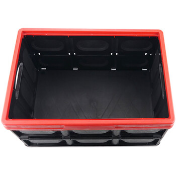 海斯迪克 HK-845 塑料折叠收纳箱 多功能储物盒整理箱  42*28.7*23.5黑色小号