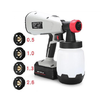 舒弗 充电式电动喷枪 清洁枪 电动喷枪 喷漆枪 一件价 21V双电池装 1.3+2.6喷嘴