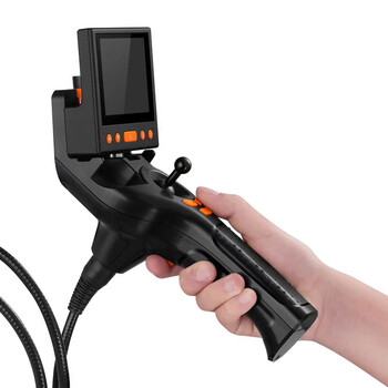 雨沃 工业内窥镜全方位电动720°转向探头高清防水摄像头汽车维修管道检测仪内部观察 定制加长管一米 