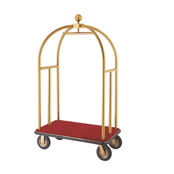 南 XL-1E 小金顶行李车 镜金 可拆装 酒店大堂行李搬运车 酒店箱包运送车 机场手拉车