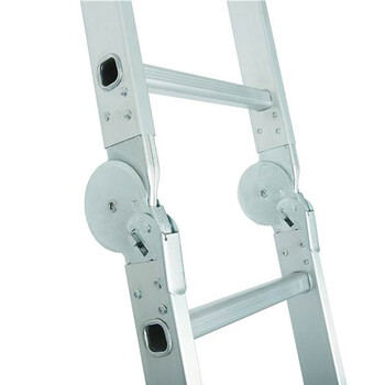 兴航发 铝合金铆压多功能梯 5M 伸缩梯子多功能加厚铝合金折叠梯人字梯 工程梯